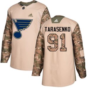 Herren St. Louis Blues Eishockey Trikot Vladimir Tarasenko #91 Authentic Camo Veterans Day Practice